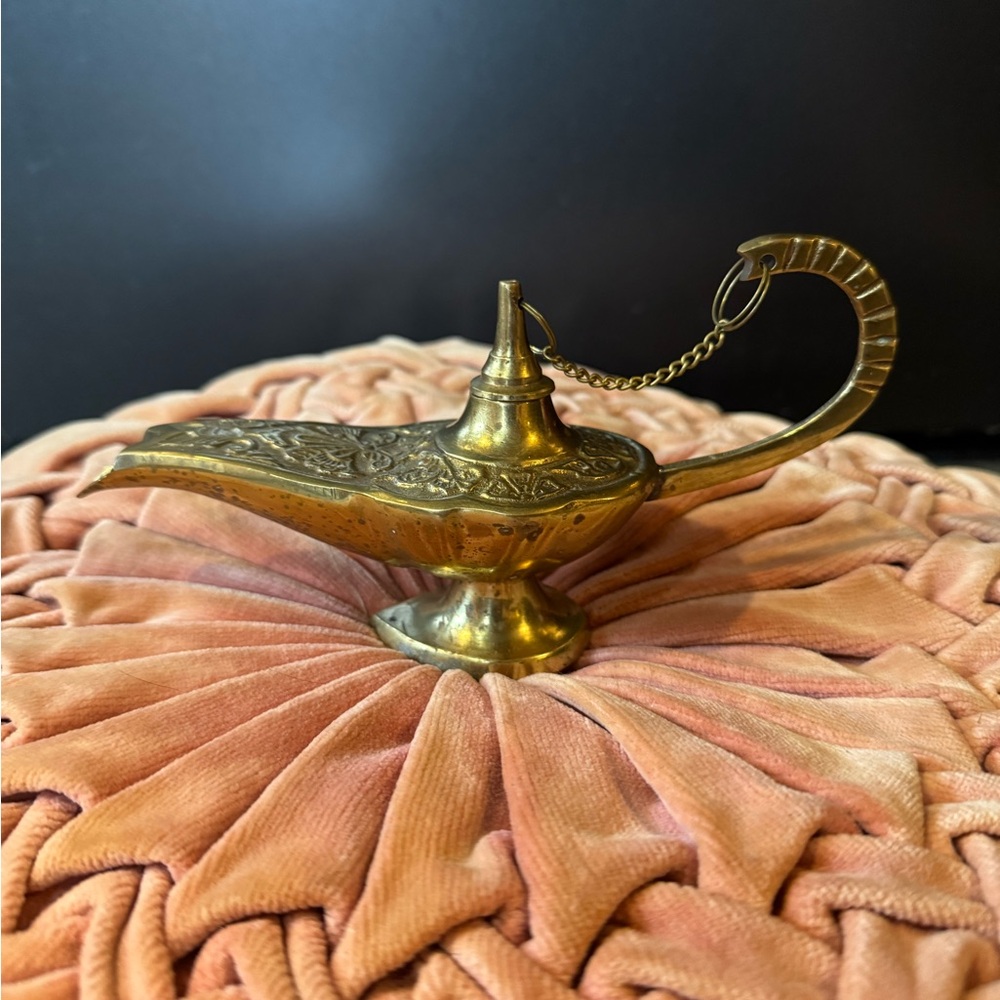 Vintage Brass Genie Lamp